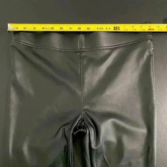 LOFT New Faux Leather Bi Stretch Leggings Black Size 8 Medium - Picture 9 of 14
